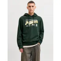 Jack & Jones Kapuzensweatshirt "JJELOGO SWEAT HOOD 2 COL AW26 SN", Baumwollmischung, regular fit