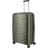 Travelite Air Base, Karre, Harte Schale, Olive, Groß, 4 Rad/Räder, TSA-Kombinationsschloss