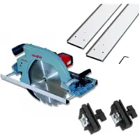 Mafell Handkreissäge MKS 185 Ec + Führungsschiene 3m, 2-teilig + Adapterpaar