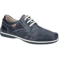 Pikolinos für Herren. M9A-4118 Lederschnürschuhe Marbella blau Gummizug (40), Wohnung, Schnürsenkel, Lässig
