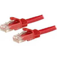 StarTech.com .com 1,5m CAT6-Kabel - rotes CAT6-Patchkabel - Snagless RJ45-Steckverbinder - ETL, 1,5 m, Cat6, U/UTP (UTP), RJ-45, RJ-45, Rot