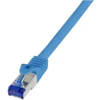 Logilink C6A066S, 3 m, Cat6a, S/FTP (S-STP), RJ-45, RJ-45, Blau