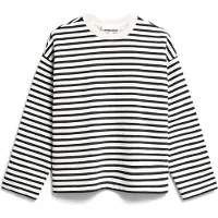 Armedangels - Women's Frankaa Stripe - Pullover Gr L grau
