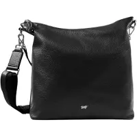 Braun Büffel Umhängetasche HANNA Hobo Bag M schwarz Damen - Leder