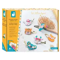 Janod Atelier Bijoux - Schmuck Bastelset Haarspangen Tiere - Kreatives Bastelset