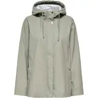 ONLY Allwetterjacke "ONLELISA SHORT RAINCOAT OTW", Damen, Gr. S, braun (laurel oak), Web, Obermaterial: 100% Polyester, unifarben, Po-bedeckend, Jacken Allwetterjacke