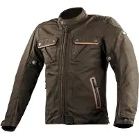 Ls2 Textil LS2 Bullet wasserdichte Motorrad Textiljacke, braun, M