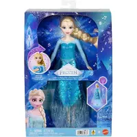 Mattel Disney Frozen Disney Die Eiskönigin Singende Elsa-Modepuppe, singt „Lass jetzt los“ in vier Sprachen, Modepuppe, Weiblich, 3 Jahr(e), Junge/Mädchen, Mit Ton, Lichteffekte