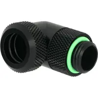 BARROW Multi-Link Adapter Anschluss 90 Grad G1/4 Zoll AG auf 12mm AD Hardtube - drehbar, schwarz