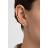 Purelei Delicate Heart Ohrringe Gold Größe: OS | Ohrringe Outlet | Damen | Gelb