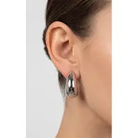 Purelei Big Drop Ohrringe Silver Größe: OS | Ohrringe Outlet | Damen | Grau