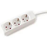 Value 3-fach Steckdosenleiste ohne Schalter, weiß, 1,5 m
