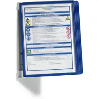 Durable Vario Wall 5 Wandhalter-SET ink. Sichttafeln, blau