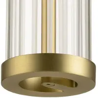 SLV QUIMERA, Pendelleuchte, Pendellänge 150cm, 2700/3000K, PHASE, gebürstet messing 1008033