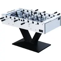 Cougar Worldcup Premium Pro Tischkicker / Kickertisch in Weiß | Fußballtisch inkl. 4 Bälle & Punktezähler | Indoor Tischfußball für Kinder & Erwachsene | Maße Fußball Tisch: 141x76x90 cm