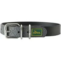 Hunter - Collar Convenience - Hundehalsband Gr Halsumfang 53-61 cm - Breite 2,5 cm schwarz