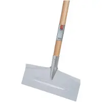 Ideal Idealspaten Eisscharre, Stahlblech, mit Hartholzstiel, 160 x 400 mm