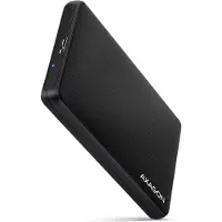 Axagon EE25-SL Schraubenlose USB 3.2 Gen 1 - SATA 6G externe Box für 2.5" SSD/HDD, HDD / SSD-Gehäuse, 2.5", SATA, Serial ATA II, Serial ATA III, 5 Gbit/s, USB Anschluss, Schwarz