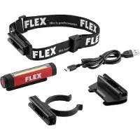 Flex Akku Mehrzweck Stirnlampe 4 V MWL 150 4 m. Kabel,Stirnband,Kappen-,PXE-Clip
