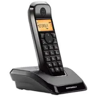 Panasonic KX-TG1611, DECT-Telefon, 50 Eintragungen, Anrufer-Identifikation, Schwarz, Weiß