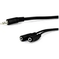 E+p B 109 0.2m 3.5mm 2 x 3.5mm Schwarz Audio-Kabel