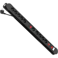 Macleans Steckdosenleiste MCE10 10 Steckdosen 1,5m schwarz