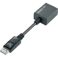 Techly DP - VGA M/F, 0,07 m, DisplayPort, 2 x VGA (D-Sub), Männlich, Weiblich, 1920 x 1200 Pixel