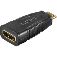 Microconnect HDM19F19MC, mini HDMI, HDMI, Schwarz