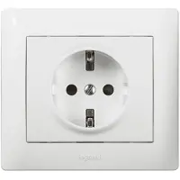 Legrand 771063, Typ F, Weiß, Thermoplast, Glänzend, IP20, IK02