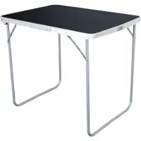 Linder Exclusiv GmbH Linder Exclusiv Camping Klapptisch aus Aluminium mit Tragegriff 80x60x68cm