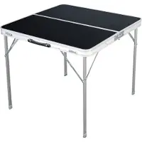 Linder Exclusiv GmbH Linder Exclusiv Camping Klapptisch aus Aluminium mit Tragegriff 80x80x70 cm