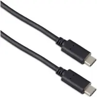 Targus - USB-Kabel - 24 pin USB-C (M) zu 24 pin USB-C (M) - USB 3.1 Gen 2 - 5 A - 1 m - umkehrbarer C-Stecker, 4K Unterstützung - Schwarz