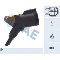 FAE ABS Sensor Raddrehzahl Hinten Vorne für FORD MONDEO III Kombi (BWY) 78094