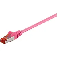 Microconnect B-FTP602PI, 2 m, Cat6, F/UTP (FTP), RJ-45, RJ-45, Pink
