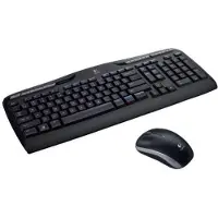 Logitech MK330, Volle Größe (100%), Kabellos, RF Wireless, QWERTY, Schwarz, Maus enthalten
