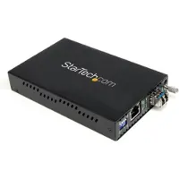 StarTech.com Gigabit Ethernet Single Mode LWL / Glasfaser LC Medienkonverter 40 km, 2000 Mbit/s, 1000Base-T, 1000Base-LX,1000Base-SX, Gigabit Ethernet, 10,100,1000 Mbit/s, Voll, Halb