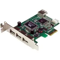 StarTech.com .com 4 Port USB 2.0 PCI Express Low Profile Schnittstellenkarte, PCIe, USB 2.0, Grün, CE, FCC, REACH, TAA, VIA/VLI - VT6212, 0,48 Gbit/s