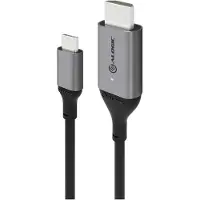 Alogic ULCHD01-SGR, 1 m, HDMI Typ A (Standard), USB Typ-C, Männlich, Männlich, Gerade