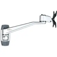 StarTech.com ARMWALLDS2 Monitorarm zur Wandmontage (26 cm langer Schwenkarm - Für bis zu 30-Zoll-VESA-Monitore) - Klammer - einstellbarer Arm - für LCD-Display - Silber