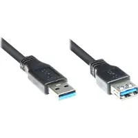 GOOD CONNECTIONS USB3.0 Kabel A-St.-A-Bu. schwarz 1m