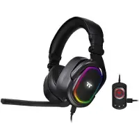 Thermaltake ARGENT H5 RGB 7.1 - Headset - ohrumschließend - kabelgebunden - USB, 3,5 mm Stecker - Schwarz