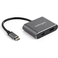 StarTech.com .com USB-C-Multiport Adapter - HDMI oder Mini DisplayPort - 4K 60Hz, USB Typ-C, HDMI-Ausgang, 1, 3840 x 2160 Pixel