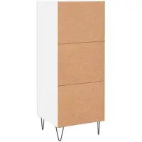 vidaXL Sideboard Weiß 34,5x34x90 cm Holzwerkstoff