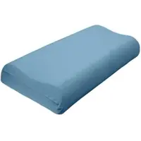 TRAUMSCHLAF Universal Bezug für Nackenstützkissen L-XL, Höhe 11-14 cm | mittelblau - blau