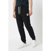 Converse Jogginghose "CHUCK PATCH JOGGER", Herren, Gr. S, N-Gr, schwarz, Obermaterial: 80% Baumwolle, 20% Polyester, Hosen Jogginghose, bequeme Passform, aus Baumwolle und Polyester, pflegeleicht