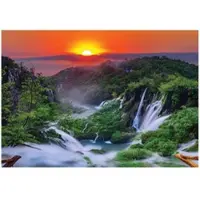 WALLARENA FOTOTAPETE Wasserfall 3D Natur 200x140
