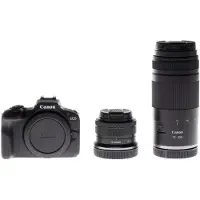Canon EOS R100 + RF-S 18-45mm F4.5-6.3 IS STM Lens + RF 75-300mm F4-5.6 Lens, 24,1 MP, 6000 x 4000 Pixel, CMOS, 4K Ultra HD, 309 g, Schwarz