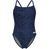 Arena Badeanzug, Damen Snakeskin Challeng Back