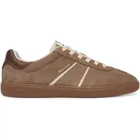 Tamaris Damen Sneaker aus Leder in Natur mit Schnürung, Größe 38