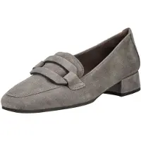 Gabor Pumps Größe 38 aus Rauleder in Grau (Taupe) mit 3 cm Absatz ohne Verschluss